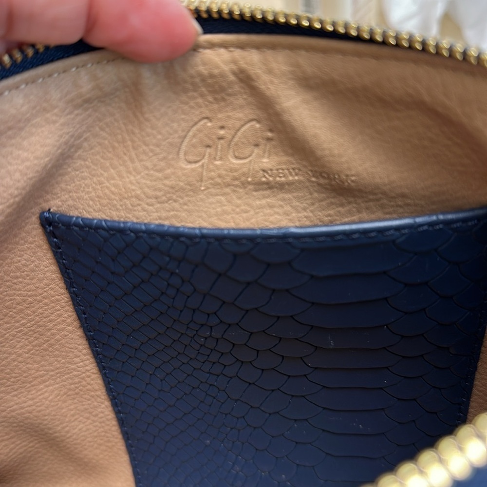 Navy Blue Clutch with Tassel - Picture 3 of 9